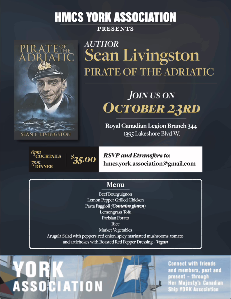 Sean Livingston Book Talk Poster - YORK Association 